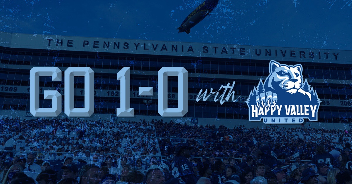 We aim to go 1-0 every week. This is your chance to support our efforts off the field just as you support us in Beaver Stadium! Give to @happyvalleyutd and the 1-0 Campaign to win two tickets to our game against Michigan!
Give Now — givebutter.com/QdPqBC