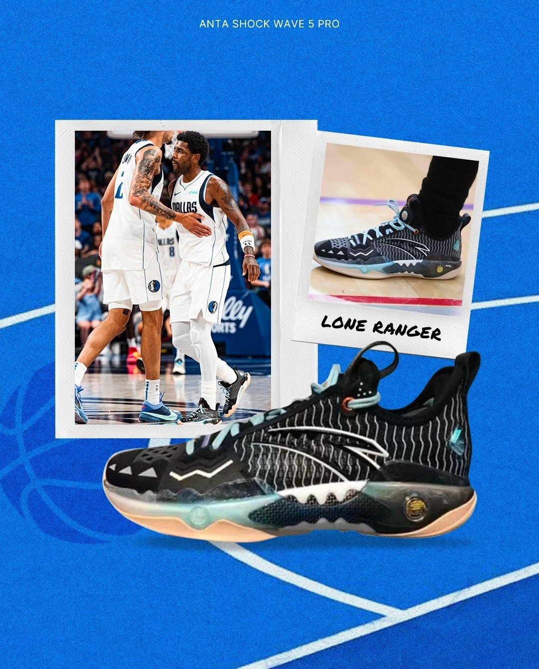 サイズUS9 カイリーアービング Anta Shockwave 5 pro PE ANTA