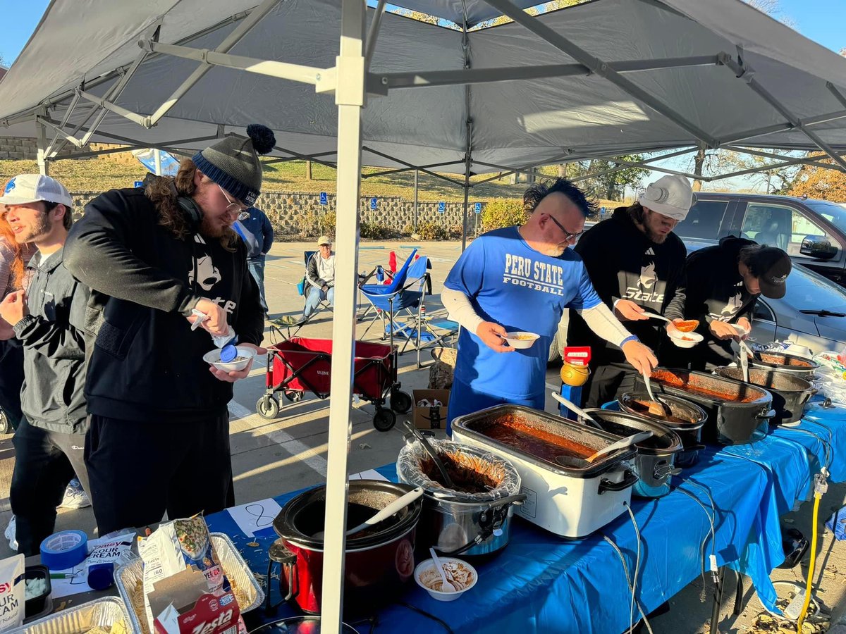 Peru State Football Fan Club (@pscfan1) on Twitter photo The Chili Cook-off was a success. <a href="/JacksonWhite70/">Jackson White</a> and <a href="/Luna_ca_51/">Caden Luna</a> were voted the Winners. Thanks to all who participated with cooking the Chili and who came to eat and vote. <a href="/LouisVarley/">Lou Varley</a> made some darn good chili himself. Will post about the last game meal shortly. <a href="/PSCFootball/">Peru State Football</a> The Chili Cook-off was a success. <a href="/JacksonWhite70/">Jackson White</a> and <a href="/Luna_ca_51/">Caden Luna</a> were voted the Winners. Thanks to all who participated with cooking the Chili and who came to eat and vote. <a href="/LouisVarley/">Lou Varley</a> made some darn good chili himself. Will post about the last game meal shortly. <a href="/PSCFootball/">Peru State Football</a>