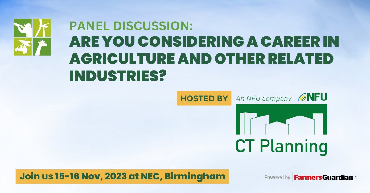 Farm Business Innovation (@farm_innovation) on Twitter photo 🎤 Panel Discussion: Are you considering a career in agriculture and other related industries? 🎤
Join <a href="/ct_planning/">CT Planning</a> to gain valuable insights and ignite your passion for the industry.
🎫 Remember, tickets are FREE: bit.ly/47lxDTb 🎫 🎤 Panel Discussion: Are you considering a career in agriculture and other related industries? 🎤
Join <a href="/ct_planning/">CT Planning</a> to gain valuable insights and ignite your passion for the industry.
🎫 Remember, tickets are FREE: bit.ly/47lxDTb 🎫