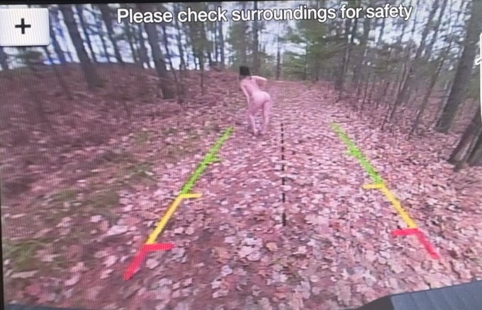 Cryptid sighting on my f150 backup cam 🤨 https://t.co/ZgXBpkkfqy