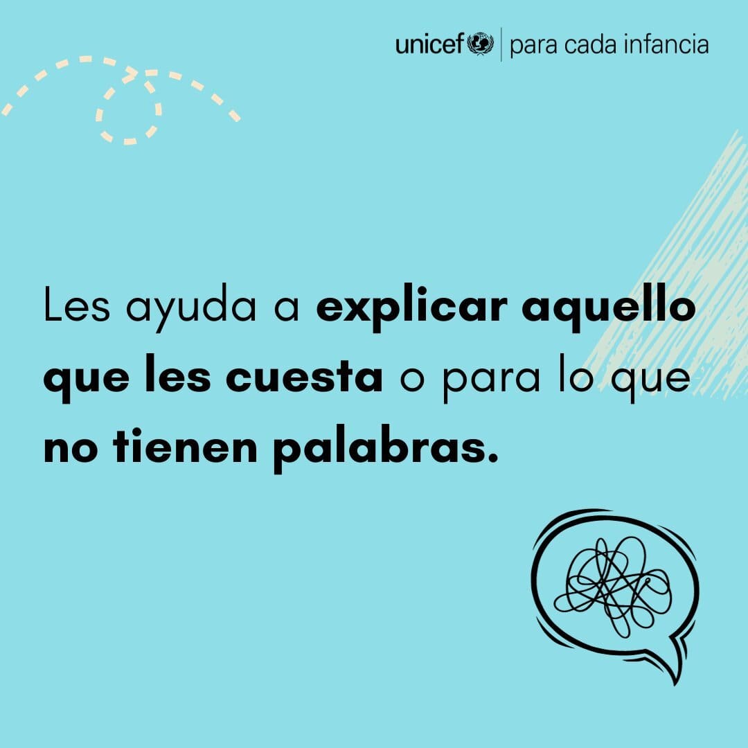 unicefvenezuela's tweet photo. El juego también es una forma de expresión 🧠 cuando las palabras y los gestos faltan.

Recuerda acompañar y prestar atención a los niños y niñas, podrían estar tratando de decirte algo 💙