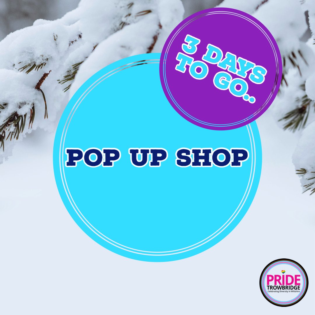 3 days (including today) until we are back with our first Winter Pop up shop on Thursday 9th November between 10am until 4pm.

We look forward to seeing you then!!

Posted by NA 

<a href="/DiscoverTrow/">Trowbridge Information Centre</a> @TheShiresTrow