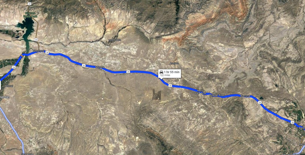 TownsUsa's tweet photo. this road is one of the loneliest, most desolate stretches in the US.  Imagine spinning out, coming to, and then Layzie Bone is giving you chocolate. https://t.co/JVpTxPh3A2