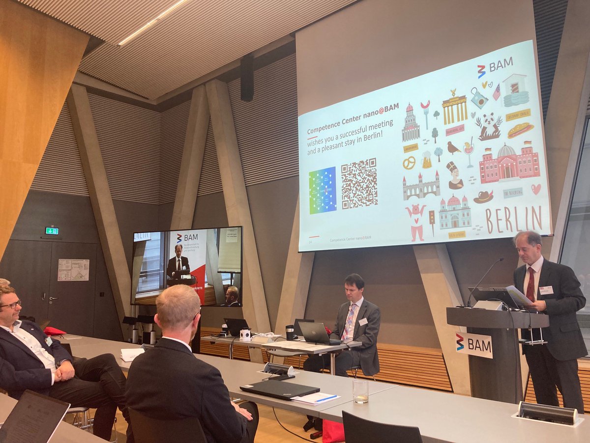 Opening Session of the annual General Meeting of ISO Technical Committee 229 Nanotechnologies  <a href="/isostandards/">ISO</a> hosted <a href="/BAMResearch/">BAM_DE</a> in Berlin @Technologiepark with support of @DIN_Norm and <a href="/bfren/">BfR | German Federal Institute for Risk Assessment</a>. >100 participants from all over the world.