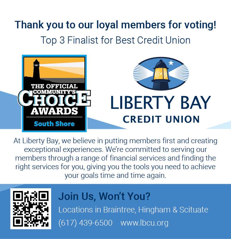 What an honor! We are thrilled to be recognized as a Top Credit Union on the South Shore. Thank you to our members for for recognizing us 💙
#Thankyou #thebestmembers #memberloyalty #libertybaycreitunion