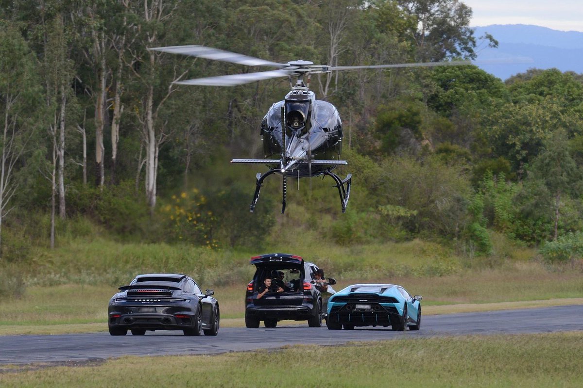 ACS_USA's tweet photo. Aidan at #ACSBNE helped a client recreate a popular video with her personal collection of #supercars. After sourcing an #Airbus AS350 Squirrel and a private runway, Aidan acted as the main point of communication between the #helicopter and the drivers - https://t.co/b1fu9EYXhy https://t.co/lN85s052Zc