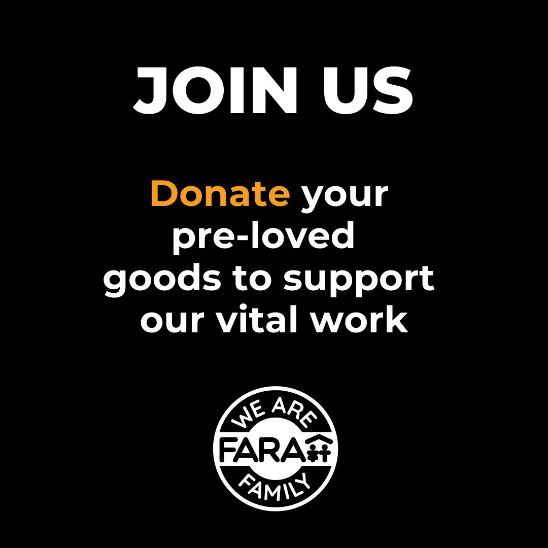 Join the FARA family - donate to our shops 📦👗👢  If you are having a clear out of any clothes, toys, books, baby kit (prams, high chairs etc) art, furniture or accessories, please donate them to your nearest FARA shop. We would love to have them ❤️

faracharity.org/fara-shop/find…