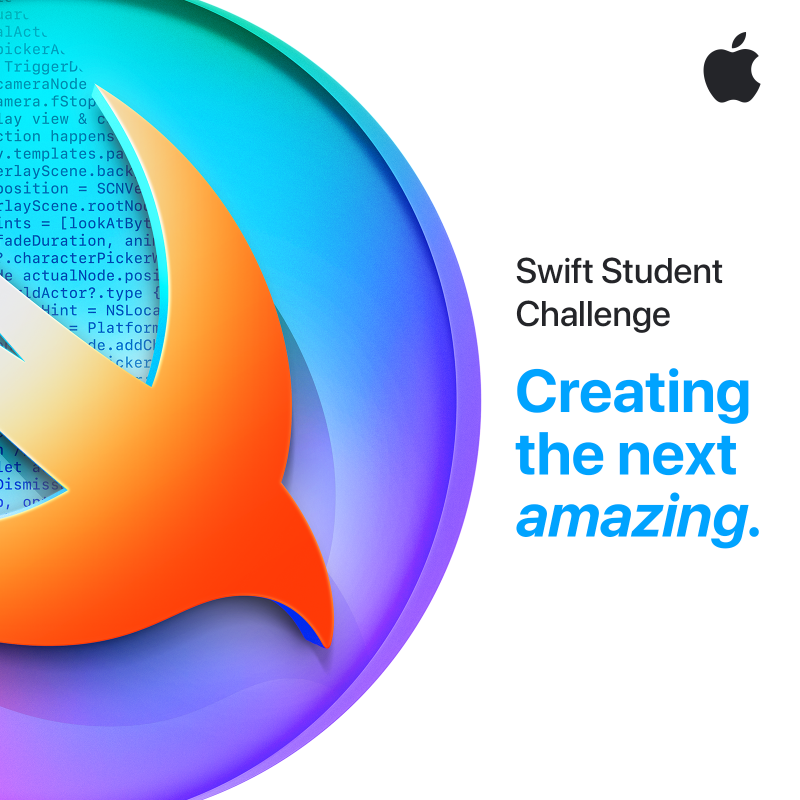 AppleEDU's tweet photo. Learning to build apps can help students  tackle some of the worlds’ biggest problems.   We’re excited to announce the Swift Student Challenge 2024 with new resources designed to help your students get started.