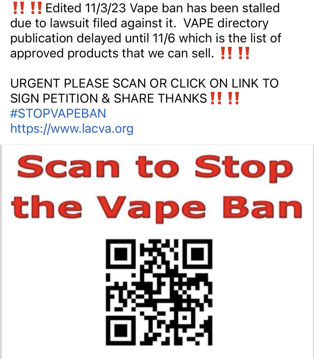 VapingCraze's tweet photo. VAPE DIRECTORY postponed again till 11/10. https://t.co/vdBGcOyx6T