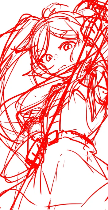 ごちゃごちゃ描きすぎてなに描いてるかわからんくなった(寝る)