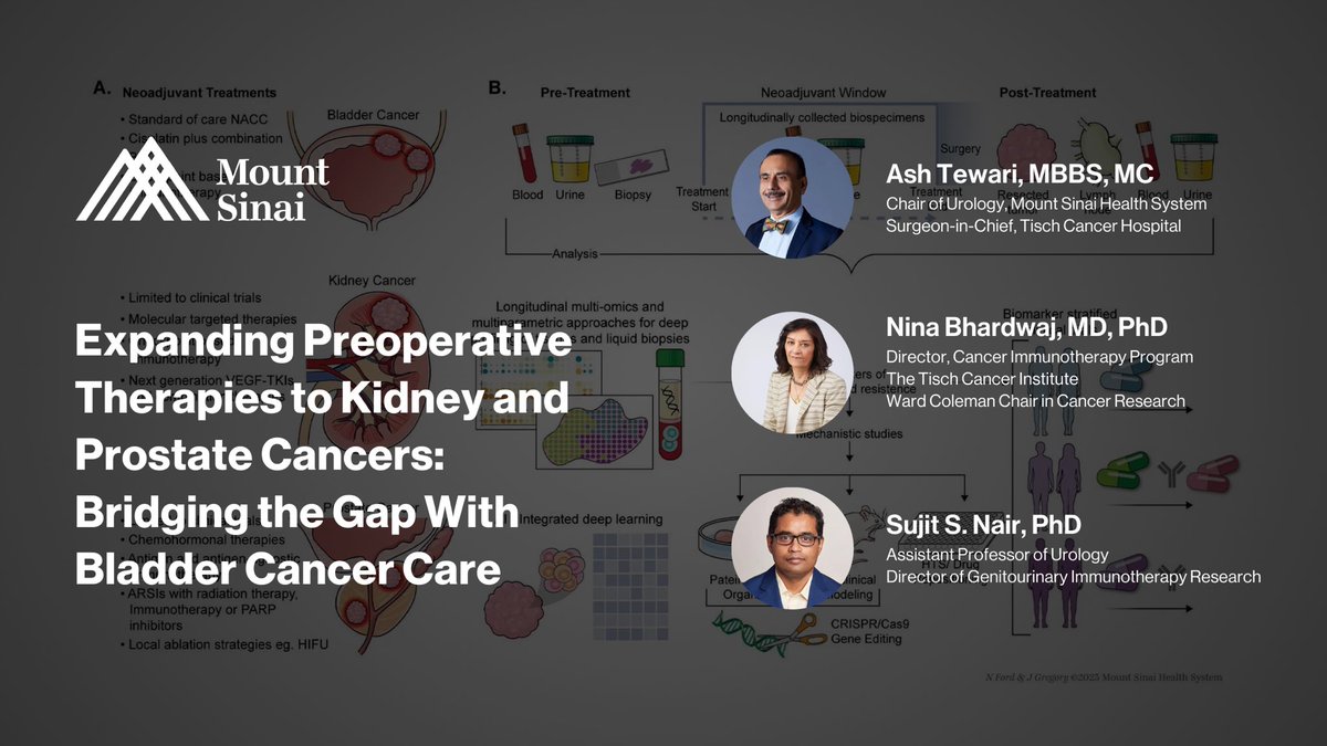 Mount Sinai Health System (@mountsinainyc) on Twitter photo While many bladder cancer patients have benefited from neoadjuvants, their application in prostate and kidney cancers is currently confined to clinical trials. Researchers at <a href="/IcahnMountSinai/">Icahn School of Medicine at Mount Sinai</a> investigated related neoadjuvant studies and how they might inform future study designs While many bladder cancer patients have benefited from neoadjuvants, their application in prostate and kidney cancers is currently confined to clinical trials. Researchers at <a href="/IcahnMountSinai/">Icahn School of Medicine at Mount Sinai</a> investigated related neoadjuvant studies and how they might inform future study designs