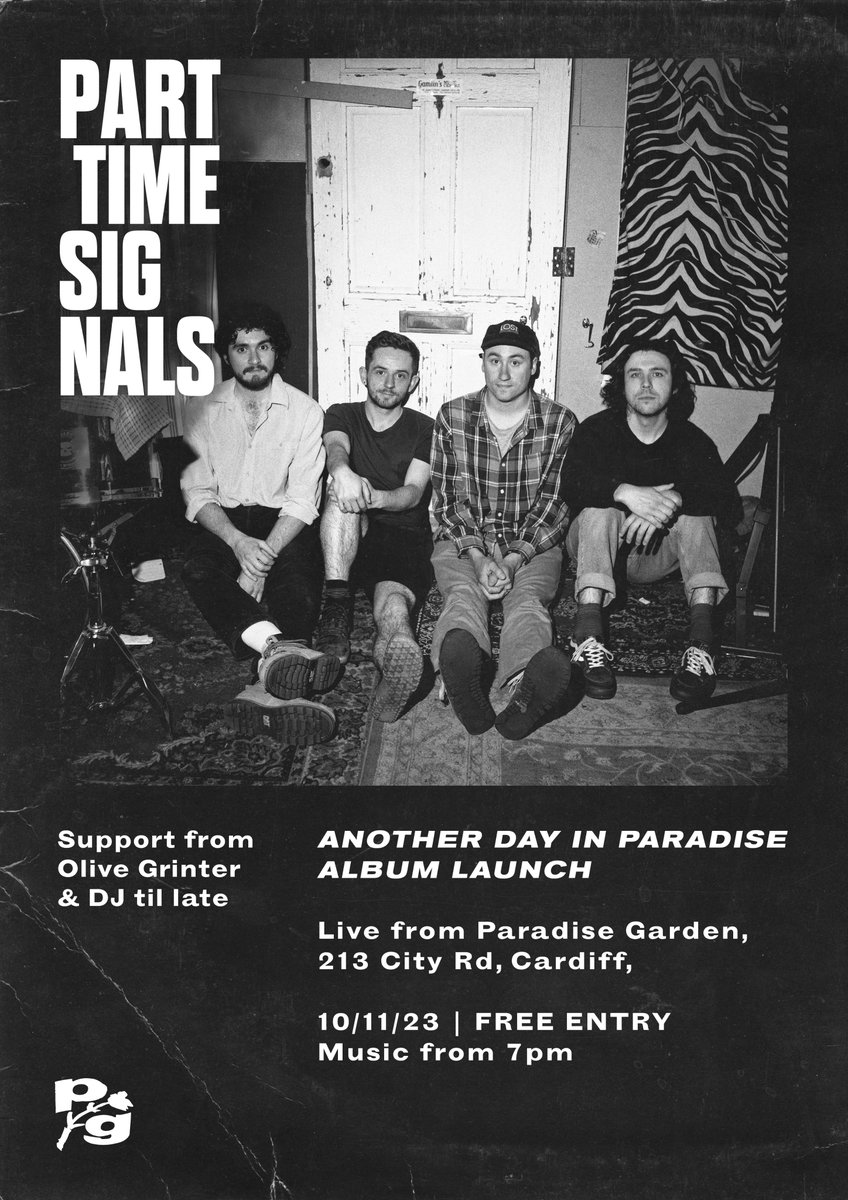 Thanks to all those who have listened and bought our new record 🙏 We will playing the album through, playing some brand new songs and selling records this Friday at Paradise Garden. Support from @GrinterOlive21, Free entry - music starts at 7pm. Hope to see you there!