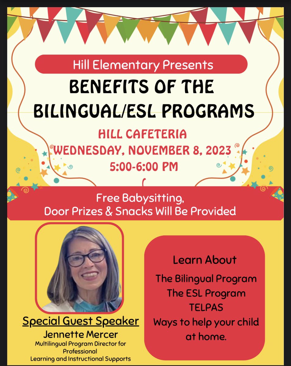 🌟 Join us for an exclusive evening dedicated to the parents of our EB students. Let's make a positive impact together! #EBParentsNight #ParentInvolvement @AldineEsl @Hill_AISD