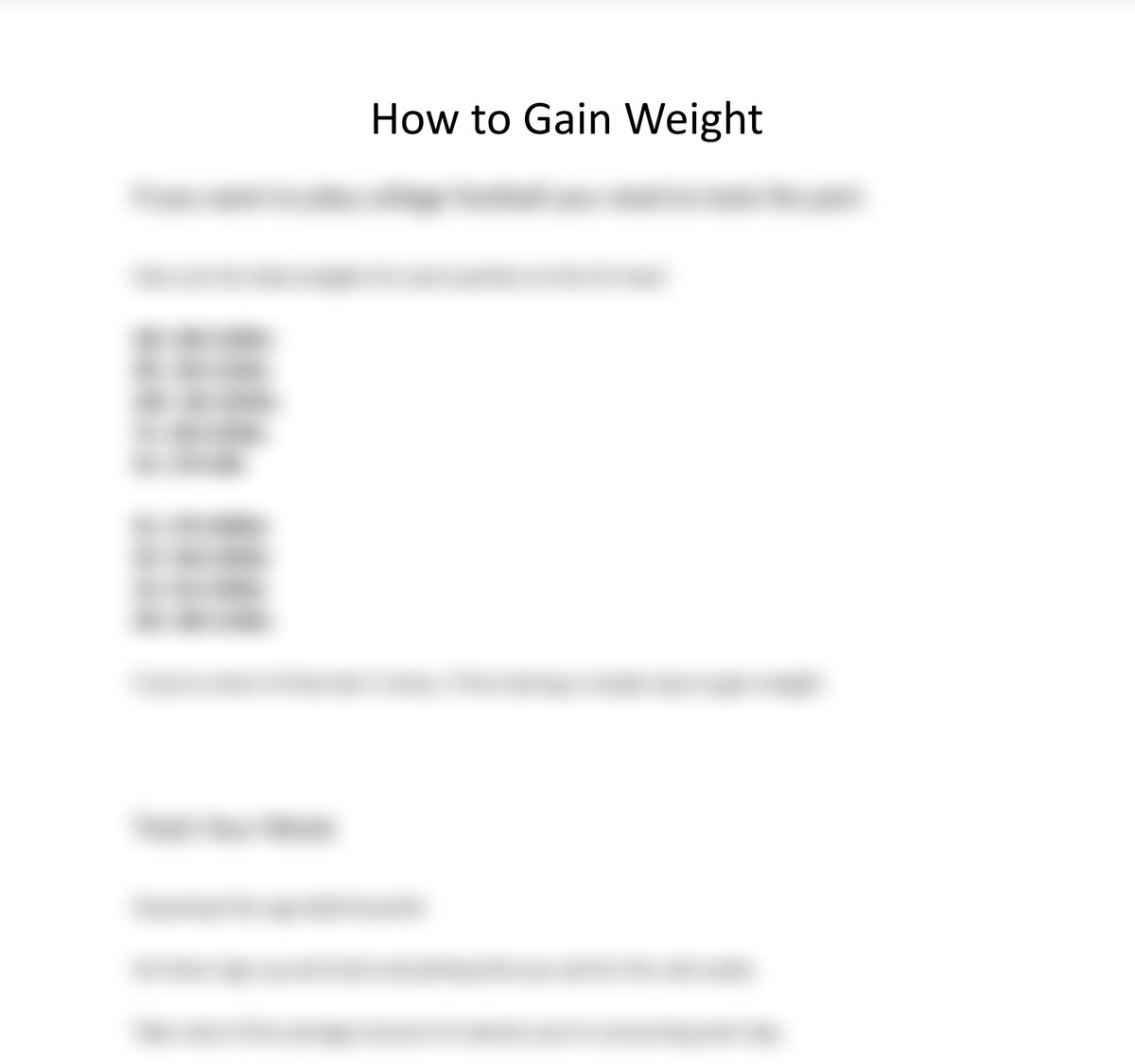 Want to go D1?

You need to look D1.

Gaining weight is a big part of that.

I wrote a 2-page document on how to gain weight

Want it?

You can get it for free.

All you need to do is Like + RT + Reply to this post "D1" and I'll DM it to you

*MUST be following