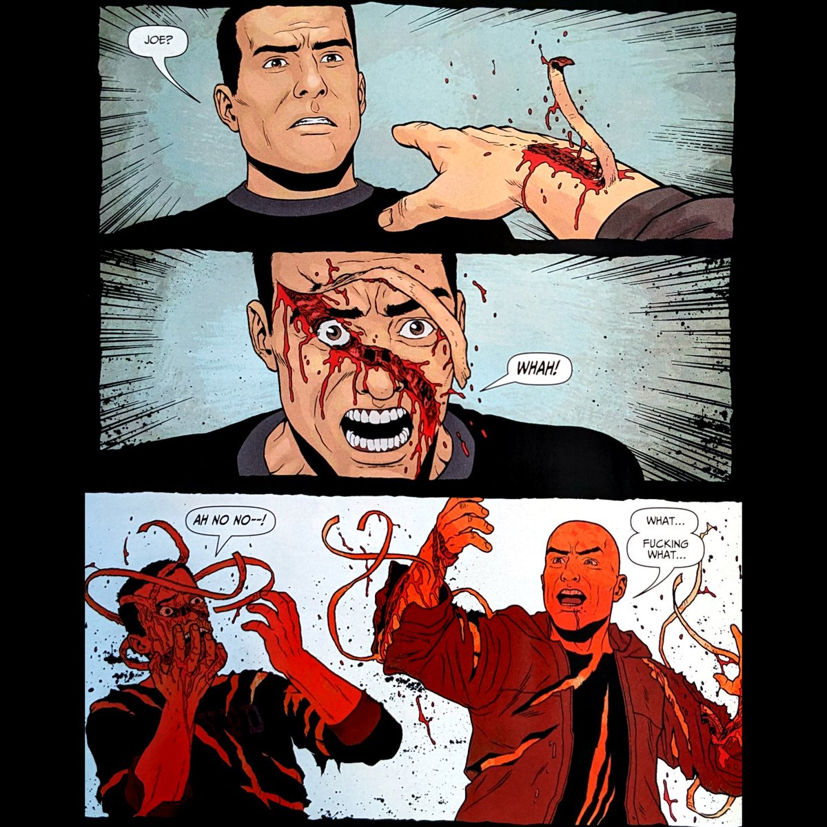 Garth Ennis' "Ribbon Queen" #2 - Ein blutiger Crime-Horror-Comic, der unter die Haut geht. Eindrucksvolle Zeichnungen von Jacen Burrows. Ein beeindruckender Blutrausch! 🔪🩸😱 #RibbonQueen #HorrorComics