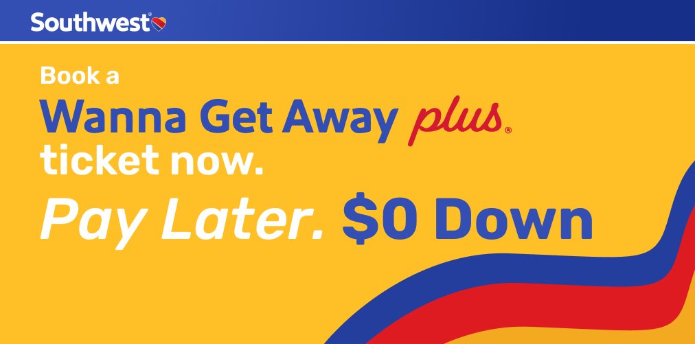 Uplift (@gouplift) on Twitter photo Check out this special offer from our partner, <a href="/SouthwestAir/">Southwest Airlines</a>! Pay for your flight over time with $0 down when you book a Wanna Get Away PlusⓇ ticket. Don't put your dream vacation on hold! Learn more: southwest.com/book-now-pay-l… #southwestairlines #traveldeal #buynowpaylater Check out this special offer from our partner, <a href="/SouthwestAir/">Southwest Airlines</a>! Pay for your flight over time with $0 down when you book a Wanna Get Away PlusⓇ ticket. Don't put your dream vacation on hold! Learn more: southwest.com/book-now-pay-l… #southwestairlines #traveldeal #buynowpaylater