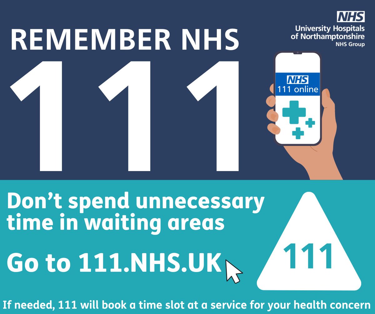 We are currently experiencing very high demand for our services. Unless you need urgent or emergency care, you will face a longer wait than usual. Please contact NHS 111 - they will direct you to the right service. Thank you for your support 💙