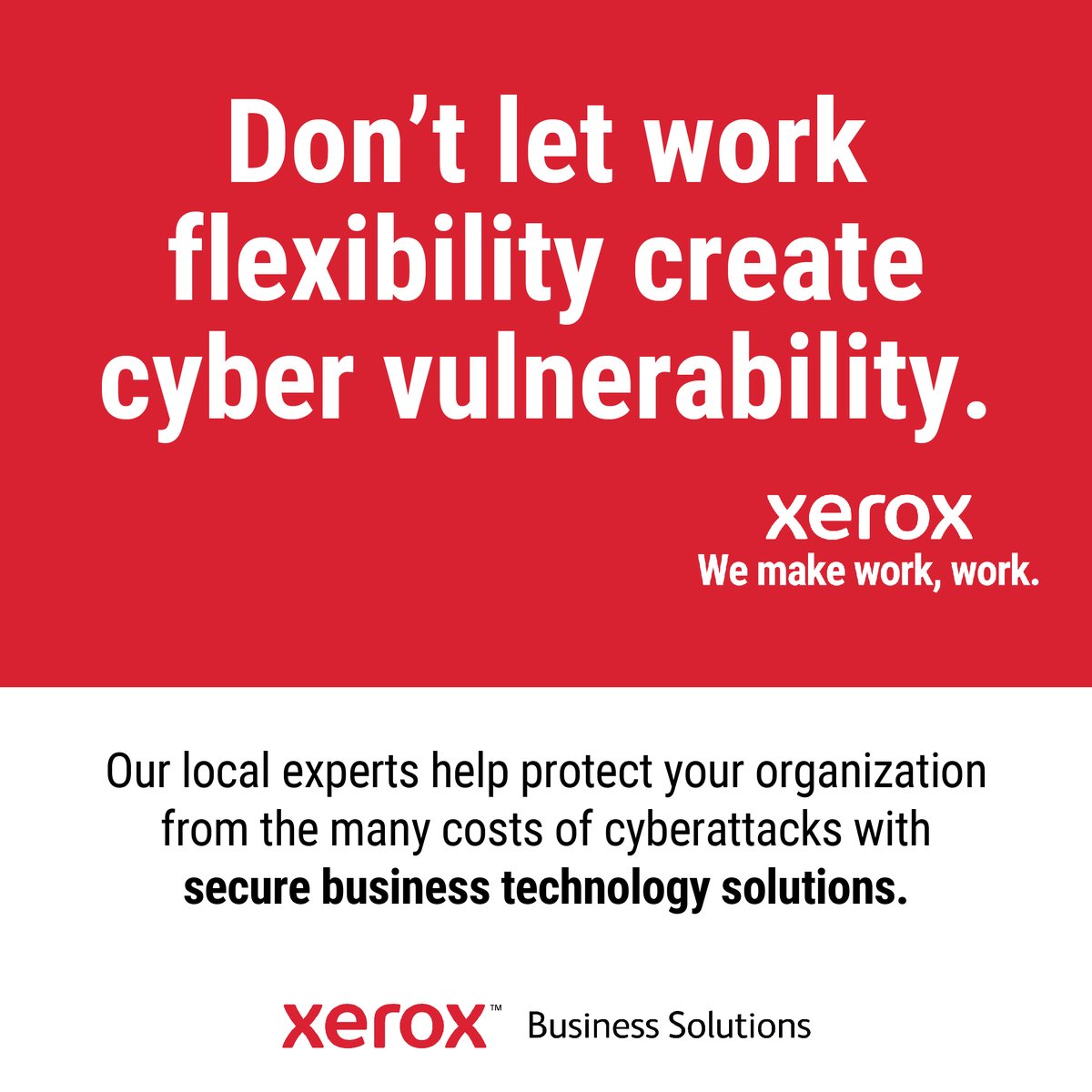 myComDoc's tweet image. The rise of remote work requires an expanded IT Infrastructure. Our local experts will show you how to eliminate cyber vulnerabilities so you can keep your business safe and growing.  Contact your sales rep today! #Xerox #security #cybersecurity
xerox.bz/47mOzII