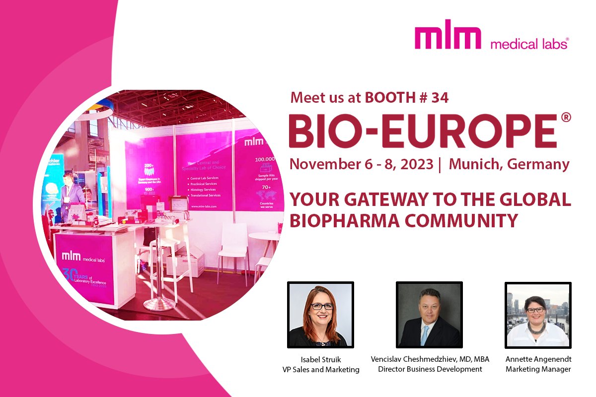 At #BIOEUROPE2023 ?  Look for the Magenta Booth ( #34 ) to talk about world-class and globally reaching Central Lab services for your clinical trial!
Message directly to @IsabelStruik, @VenciCheshmedzhiev, @AnnetteAngenendt