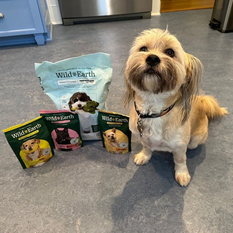 Bonnie is proud of her flavor assortment!  We hope you enjoy every bite, cutie! 😍 📸 @neatfindsfromnaomi #wildearthpets #wildearthpets #wildearthtreats #wildearthperformance #vegandog #vegandogfood #vegan #plantbased