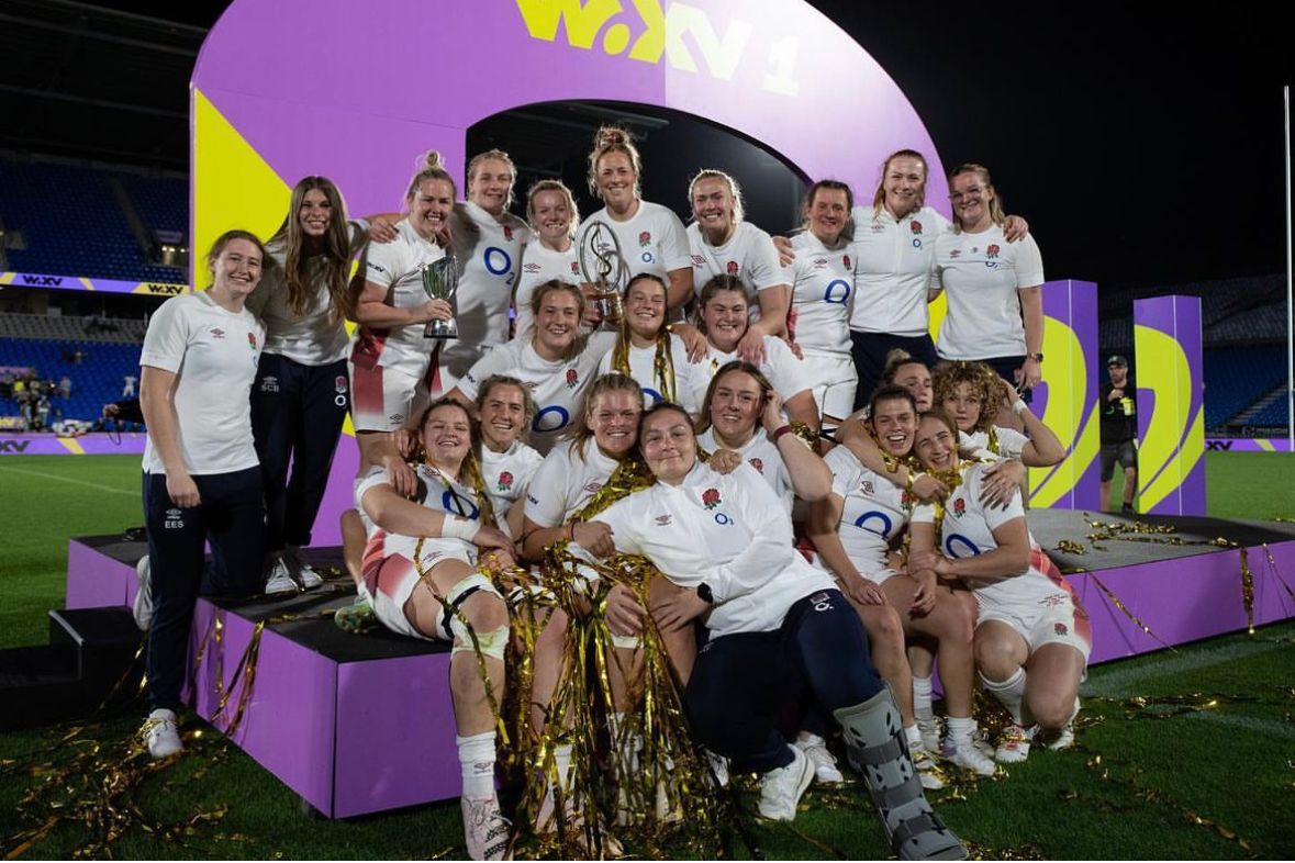Walter Cooper (@walterco) on Twitter photo We are so delighted for <a href="/rosie_galligan/">Rosie Galligan</a> and all the England Roses on being crowned winners of WXV1 at the weekend.
Congratulations ✨
We are continuously impressed with Rosie, and proud to sponsor her through her career 🏉🌹 We are so delighted for <a href="/rosie_galligan/">Rosie Galligan</a> and all the England Roses on being crowned winners of WXV1 at the weekend.
Congratulations ✨
We are continuously impressed with Rosie, and proud to sponsor her through her career 🏉🌹