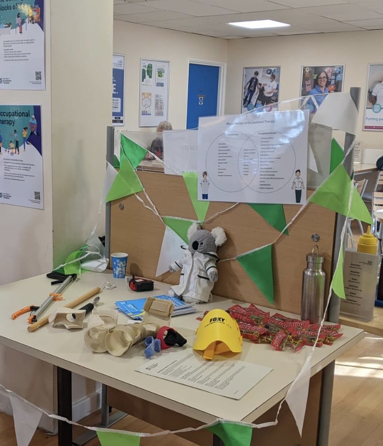 If you’re at Queen Victoria hospital this week come and say hi to our Occupational Therapists in the spitfire restaurant. They’re are there to share all the things that OTs can help with <a href="/OTWeek/">OTW</a> <a href="/qvh/">Queen Victoria Hospital NHS Foundation Trust</a>