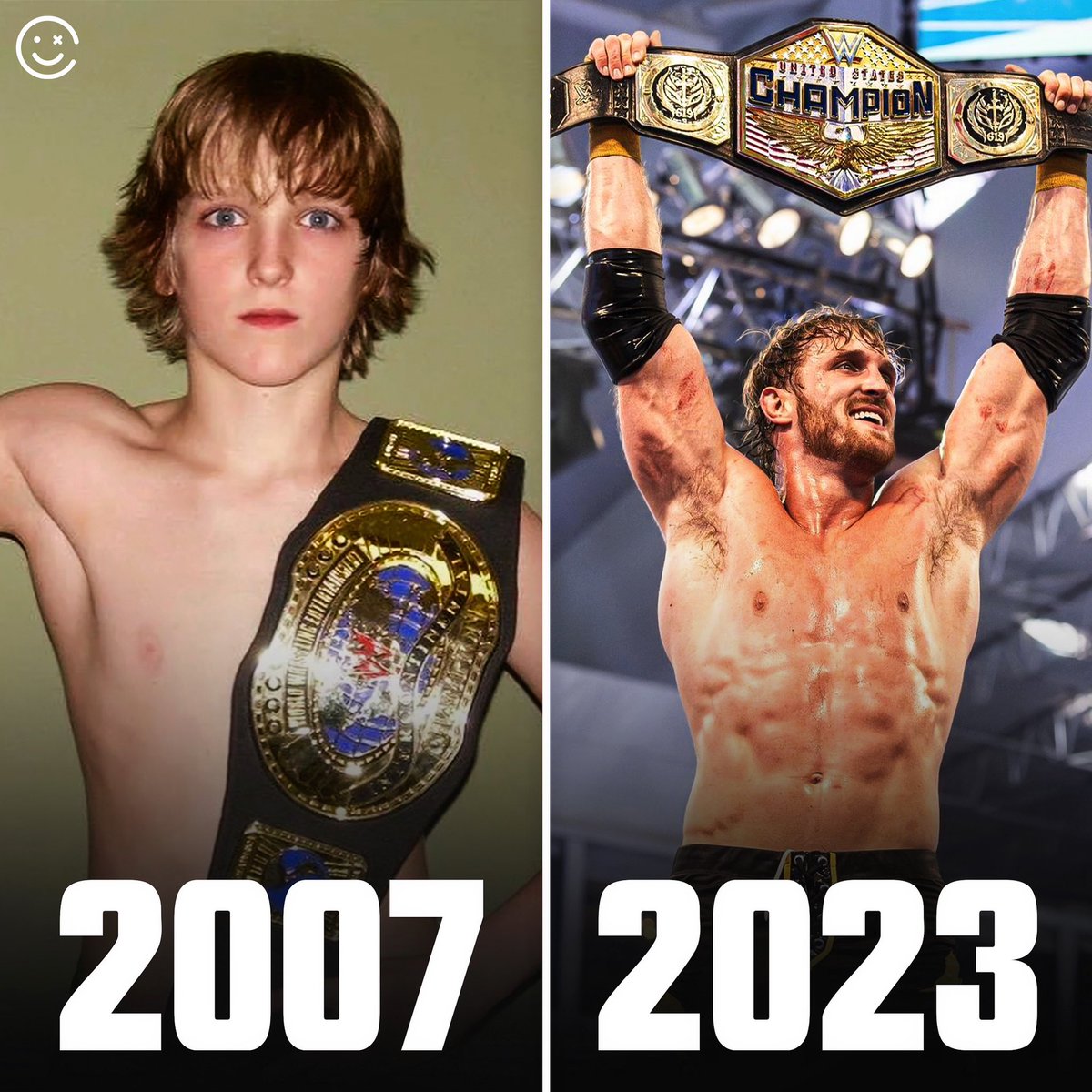 HappyPunch's tweet image. Logan Paul has come a long way 🤯