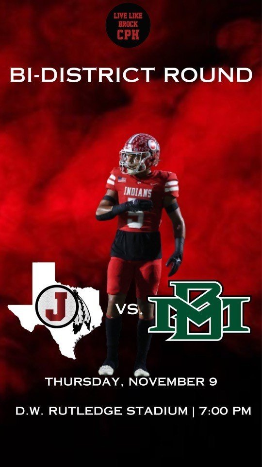 JourdantonPride's tweet photo. Playoff game info!
Jourdanton Indians (10-0) v. Marion Bulldogs (5-5) 
D.W. Rutledge Stadium Converse, TX 
November 9th at 7:00 PM
Tickets are available online at https://t.co/XsHHII3Zw9 https://t.co/EqdeM2tniN