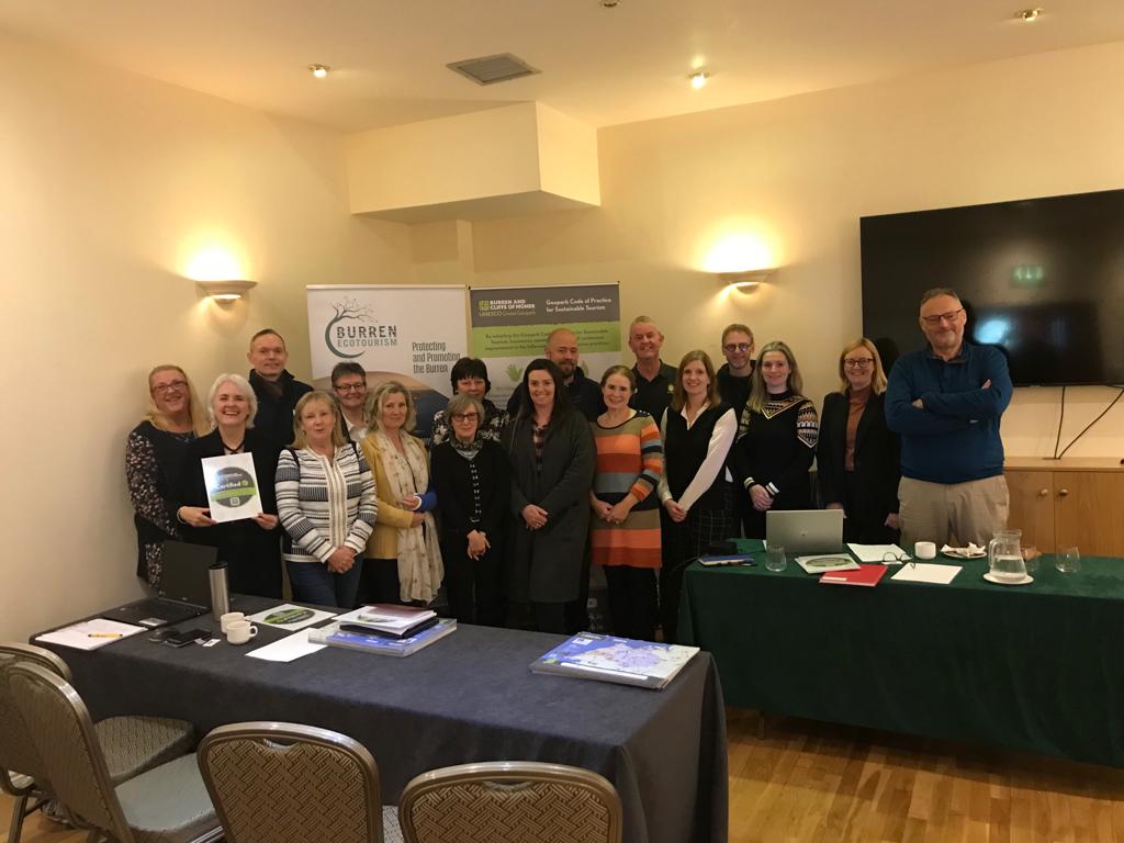 We had a very productive Geopark Code of Practice for Sustainable tourism workshop this morning with members of the Burren Ecotourism Network (@visittheburren)

Learn about the code here.
burrengeopark.ie/sustainable-to…

#visittheburren #Sustainability #visitclare #Geopark <a href="/ClareTourism/">VisitClare</a>