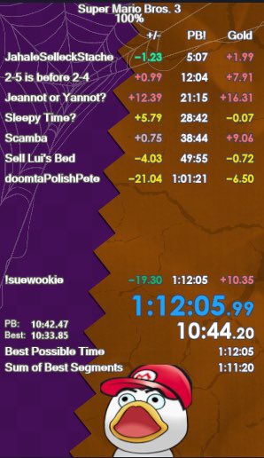 Soon 111!! Threw it in Bowsers Castle😁but future timesave!