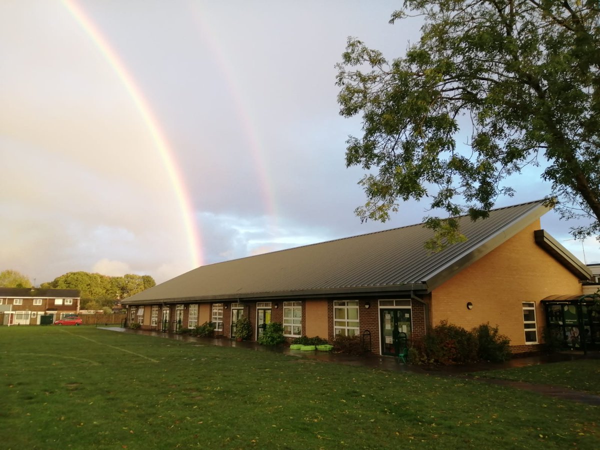 Double rainbow over Highwood on Friday - thank you Mrs. Padbury for the photo.