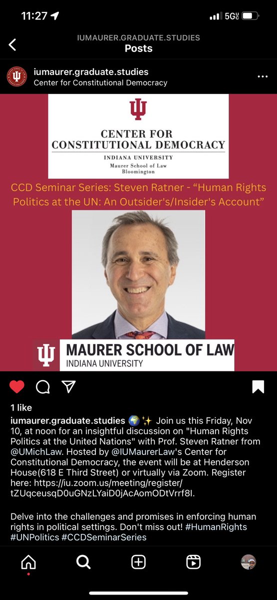Former member of ICHREE Professor Steven Ratner of ⁦⁦@UMichLaw⁩ will be speaking this Friday ⁦⁦@IUMaurerLaw⁩ Center for Constitutional Democracy on “Human Rights Politics at the UN: An Insider Account.” #TigrayWar #Ethiopia#MassAtrocities