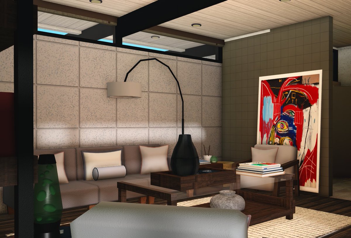 i_bvqrn's tweet photo. 📍Palm Desert , CA
   beautiful mid century set in california..
#bloxburgbuilds #bloxburg @heybloxburg 
creds:
@WeathermanEvan plants/art decals https://t.co/YqQaIgWWWy