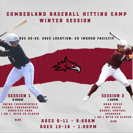 Cumberland University Baseball (@cu3xnatlchamps) on Twitter photo Get signed up for this years Cumberland Baseball Winter Hitting Camp! Only 30 spots per session, so make sure to sign up early and secure your spot! Link to register below:
<a href="/GoCUPhoenix/">Cumberland Phoenix</a>
cumberlandbaseballcamps.com/winter-hitting… Get signed up for this years Cumberland Baseball Winter Hitting Camp! Only 30 spots per session, so make sure to sign up early and secure your spot! Link to register below:
<a href="/GoCUPhoenix/">Cumberland Phoenix</a>
cumberlandbaseballcamps.com/winter-hitting…