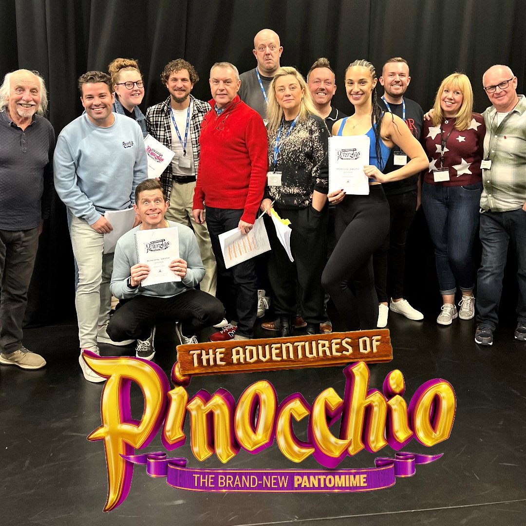 Day 1 of Pinocchio rehearsals is complete✅👃

The gang are happy to be back together again along with some new faces and a new script🎭

📅Tue 28 Nov–Sun 14 Jan
ℹAccessible perfs available
🎟 tinyurl.com/yft3r8u5
🎭<a href="/joemcelderry91/">Joe McElderry</a> <a href="/DannyAdams007/">Danny Adams</a> <a href="/ameliawalker__/">Amelia</a> <a href="/XRoads_Live/">Crossroads Live</a>