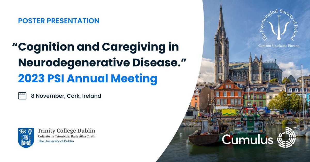 Our research collaborator at the #TrinityCollegeDublin is excited to share interim data from our CNS-102 study at the @PsychSocIreland (PSI) Annual Meeting in Cork on Nov 8th from 2-3pm GMT @tcddublin #CNS #ALS #trinitycollege #PrecisionALS #PSIConf23