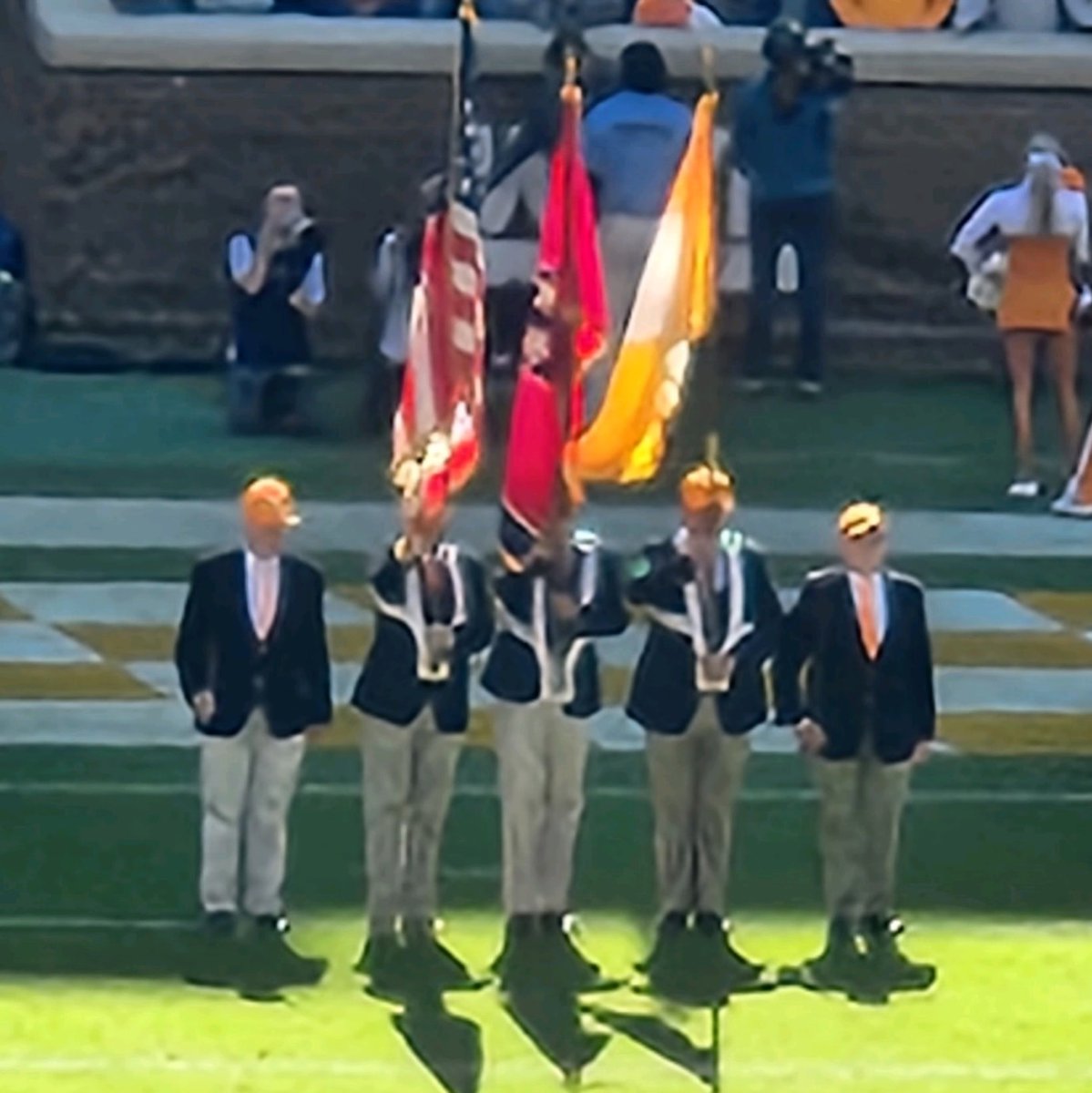 kshields24's tweet image. UT Army ROTC Alumni Color Guard.  I had the honor and privilege of carrying the UT Flag for the National Anthem.