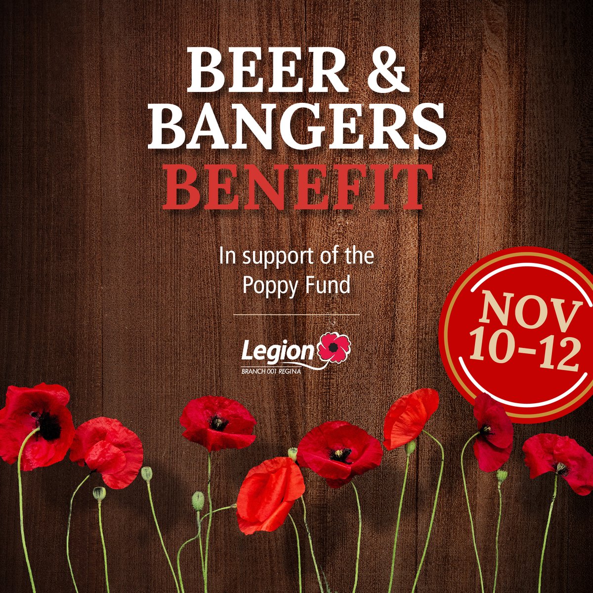In honour of Remembrance Day, Nov. 10-12 we're donating $1 from every pint of local favs, $2 from every yard, and $2 from every order of Bangers &amp; Mash to the Poppy Fund in support of local veterans and their families.

Join us in raising a glass to make a difference!🍻❤️