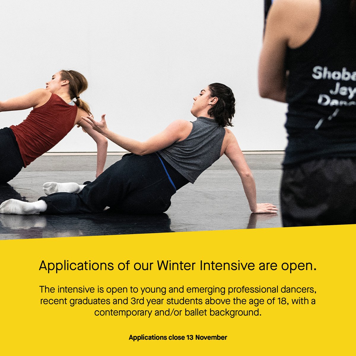 We're excited to be launching our Winter Intensive again this year! Led by our Rehearsal Director Noora Kela and company dancers, our Winter Intensive will immerse you in Shobana’s creative process. Find out more 👉 bit.ly/WinterIntensiv…