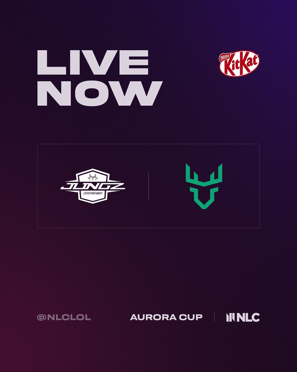 🚨WE ARE LIVE🚨
🚨WE ARE LIVE🚨
🚨WE ARE LIVE🚨

It's time to find our last Aurora Cup finalist! Who will face @fourthwall_gg later this week? @Verdant_gg or <a href="/JLINGZesports/">JLINGZ Esports</a>?👇

📺 twitch.tv/nlclol