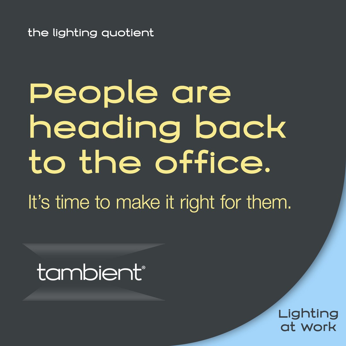 Remote workers are heading back into offices. It's time to give them the comfortable working environment they want.

#LiQ #lighting #lightingdesign #wellness #welllighting #tasklighting #tambient #illuminate