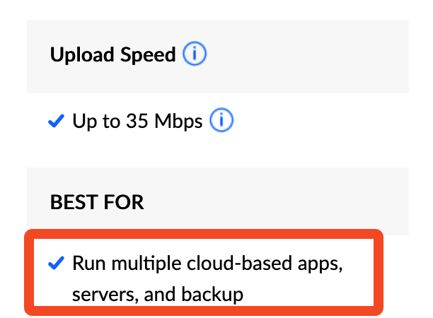 pyro2927's tweet photo. 35Mbps is absolutely not enough to run multiple servers. https://t.co/XsMdIFHF5Q