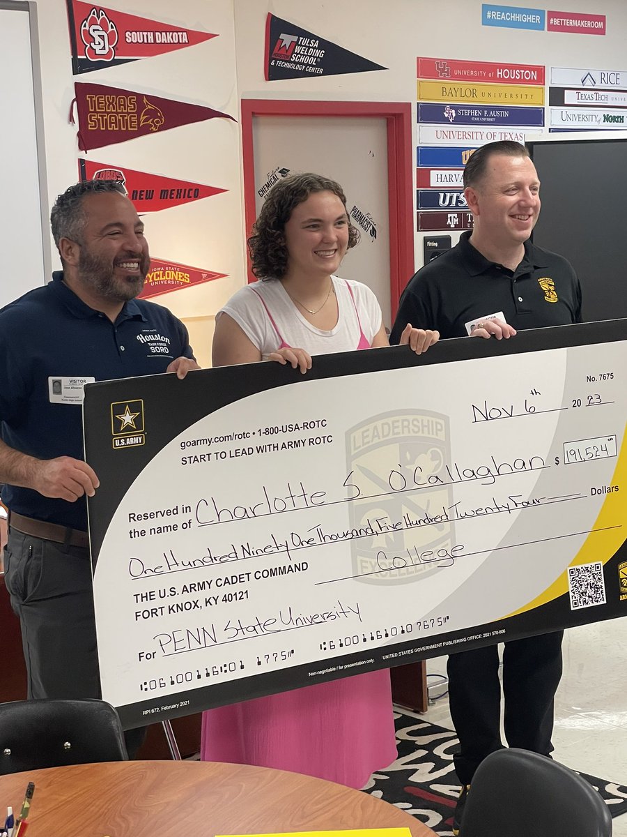 AHSBulldogSB's tweet photo. A huge congrats and shout out to Senior Charlotte OโCallaghan on being awarded a scholarship on behalf of the ROTC!! This is well deserved! https://t.co/HLW48Md2NY