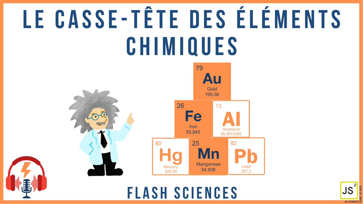 Garance au micro pour ce nouvel épisode de Flash Science ! Utilisez vos astuces de rangement pour vous diriger vers ce nouvel épisode, qui vous aide à comprendre la classification des éléments chimiques, composants de notre matière!
open.spotify.com/show/5Zxt51Sxc…