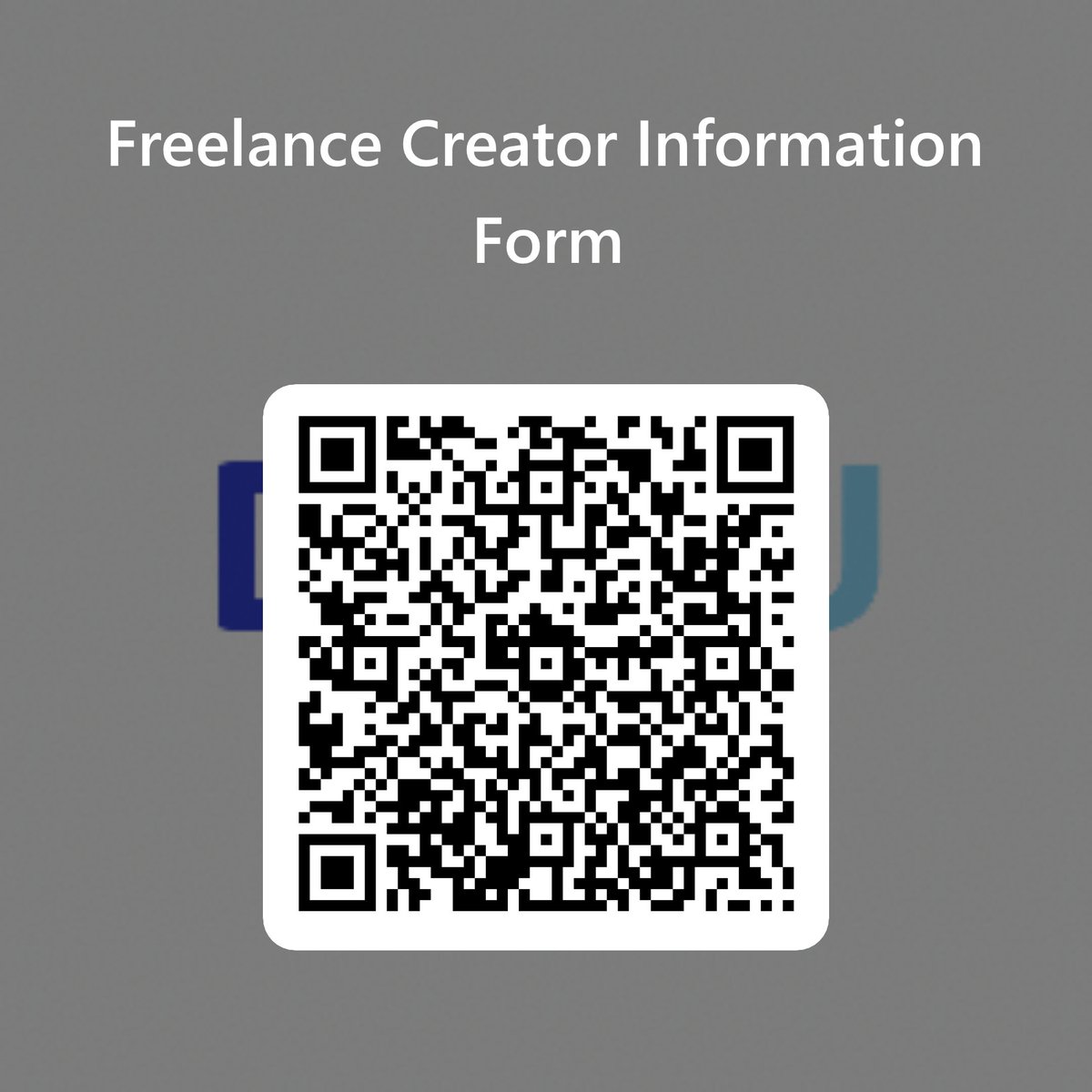 We have set up a Freelance Creator Form to get to know all the wonderful creators out there!

Whether you’re an artist, videographer, web developer, we would love to hear from you.

Scan the QR code or go to -> forms.office.com/e/Hf0T7Lbcec