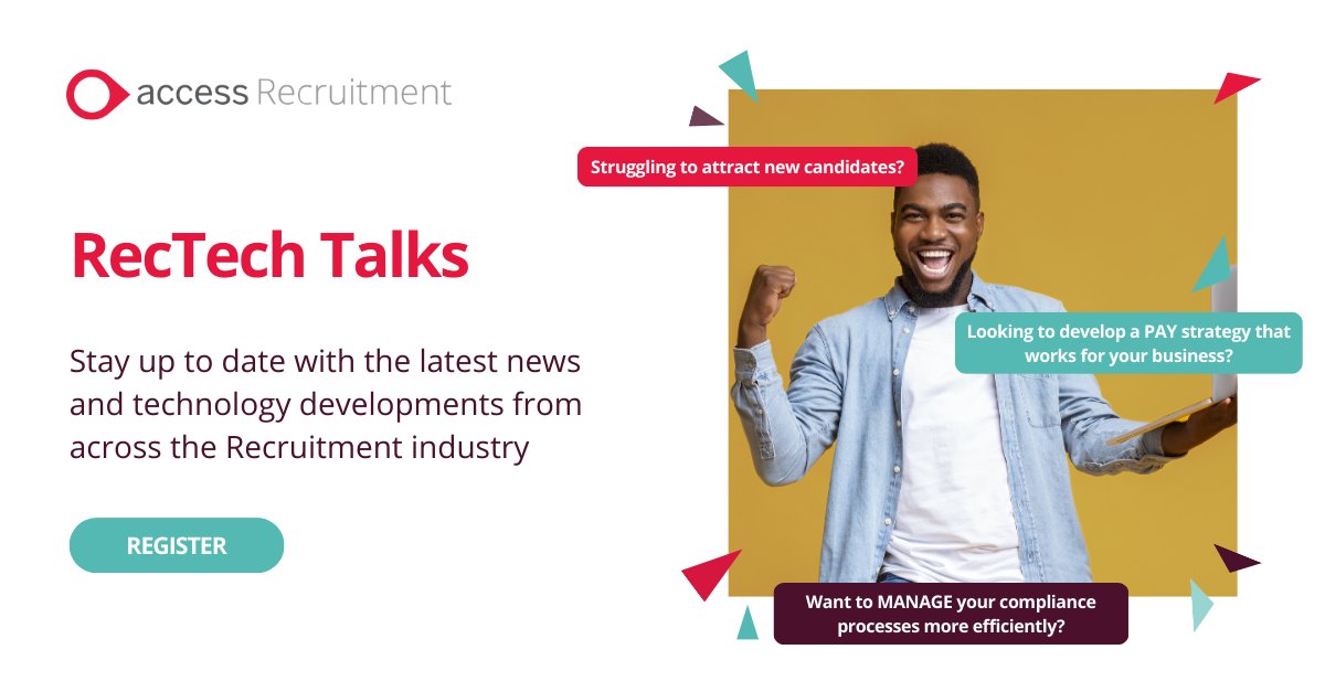 Our RecTech Talks platform covers a range of #recruitment topics, including:

🟥 Accessible website design
🟥 Candidate experience
🟥 Background checks
🟥 Tech integrations
🟥 Legislative changes

Take a look: ow.ly/oUio50Q4uXy

#RecruitmentMarketing #RecTech #Recruiters