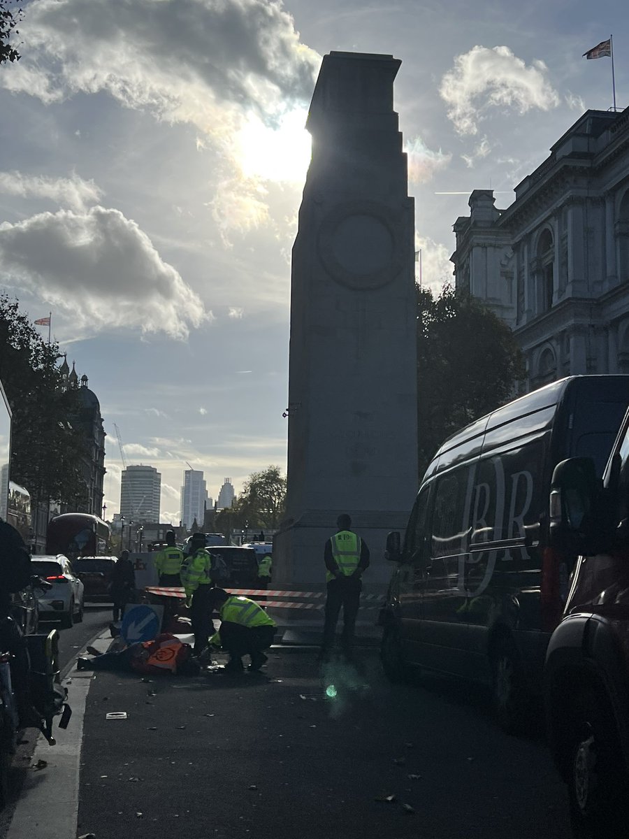 MrHarryCole's tweet image. Just Stop Oil have invaded the Cenotaph.