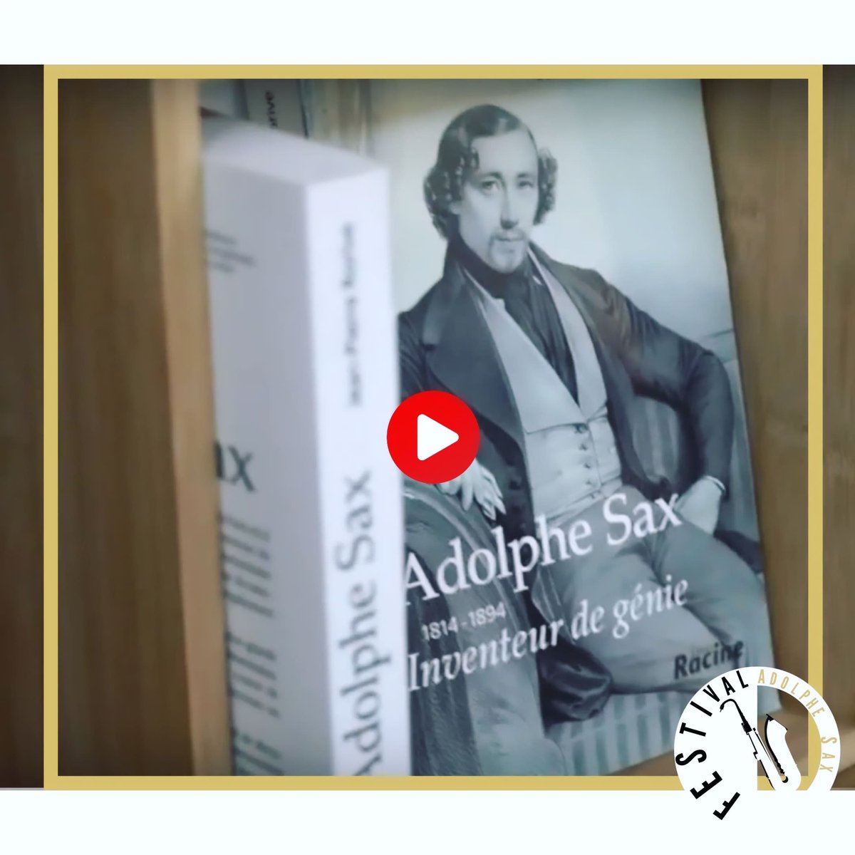FestivalSax's tweet photo. 1814-2023: Il y a 209 ans naissait Adolphe Sax, créateur de nombreux instruments à vent dont notre favori: le saxophone. 
Pour lui souhaiter un très bel anniversaire, notre vidéaste professionnelle Margaux Rivera lui a préparé un magnifique hommage visible sur nos FB &amp; Insta. https://t.co/5hEhm5EeAa