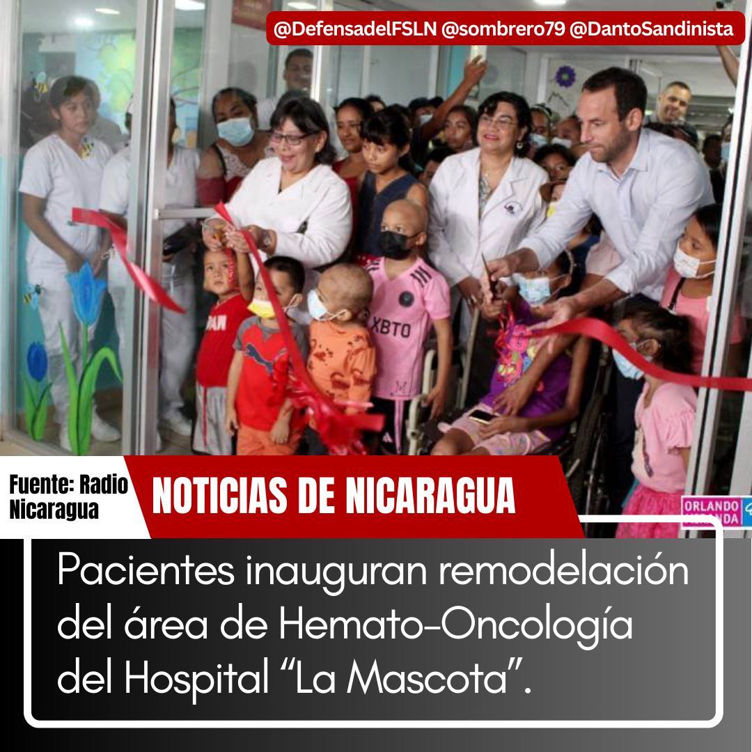 Hospital la mascota los pacientes de este maravilloso centro,  celebraron la nueva apertura del area de Hemato-Oncológico.